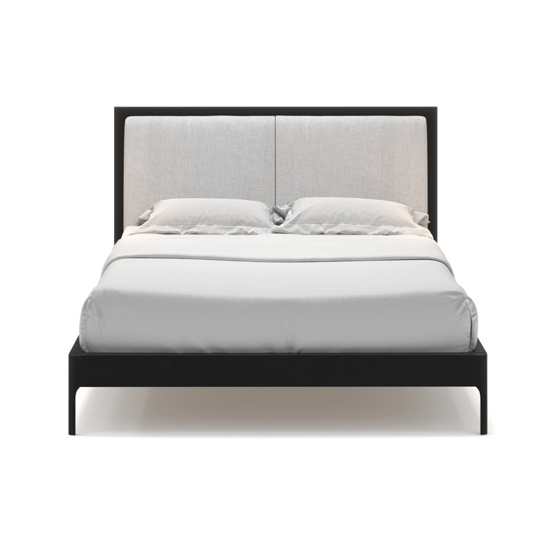 Lit plateforme Chisa, Noir, Double