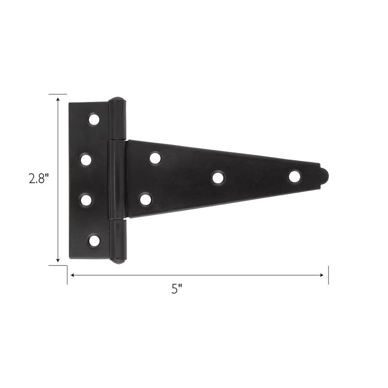 T-Hinge Shutter, 5" H x 5" W x 2.8" D
