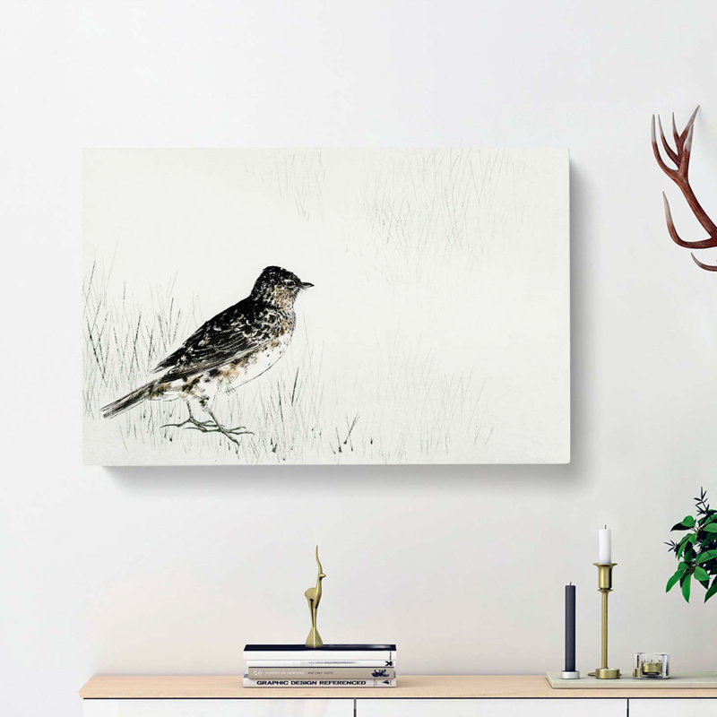 Skylark by Watanabe Seitei - Wrapped Canvas, 35cm H x 50cm W x 3cm D