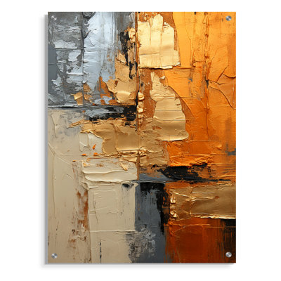 Corrine - Collages abstraits, art mural acrylique pour le salon