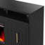 Meuble télé 67 po avec foyer électrique pour téléviseur de 80 po ou moins, assemblage minimal, finition noire-722811880