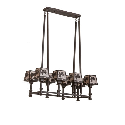 Lustre gris classique/traditionnel 8 lumières Jorgen