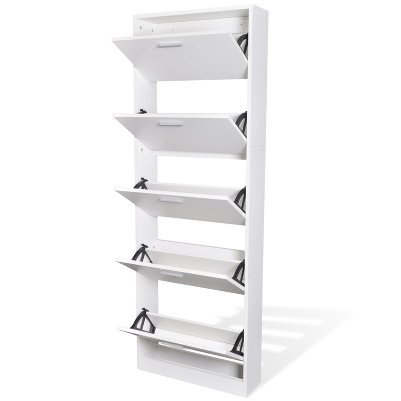 Armoire de rangement pour chaussures 15 paires, Blanc