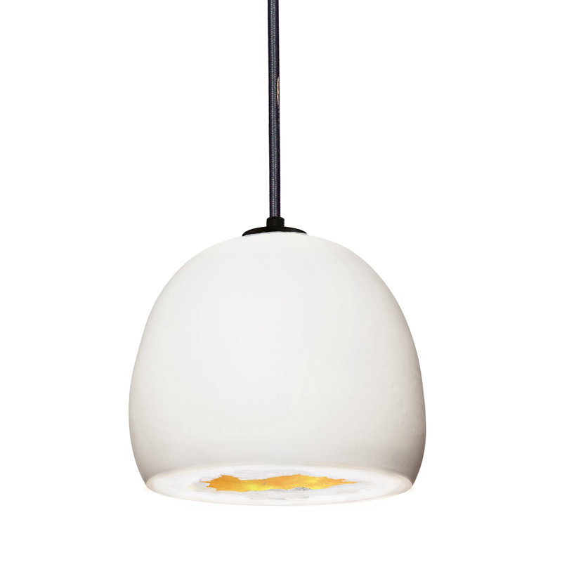 Geode 1 - Light Pendant, Matte White, Black