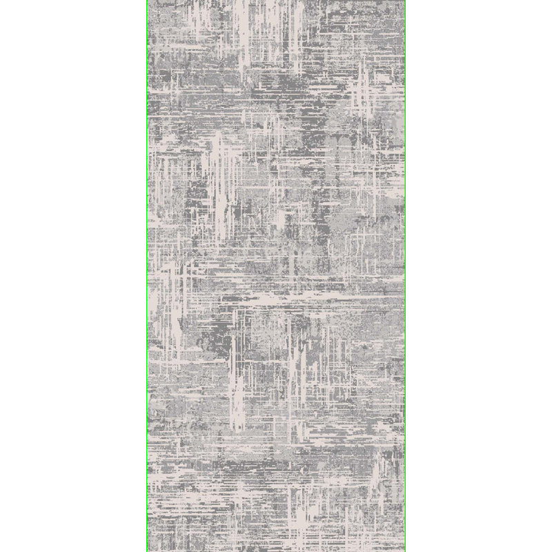 Tapis crème/gris touffeté Jaxsone, Rectangle de 6 pi 9 po x 9 pi 6 po