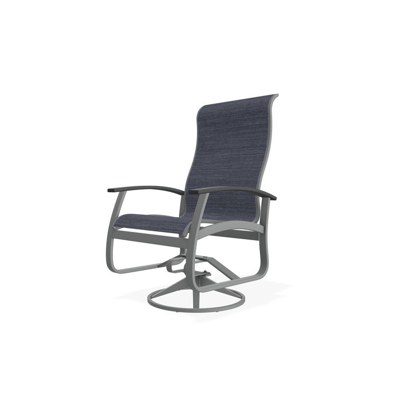 Belle Isle Outdoor Dining Chair, Augustine Denim, Graphite