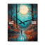Horloge murale surdimensionnée, pleine lune magique-99640208