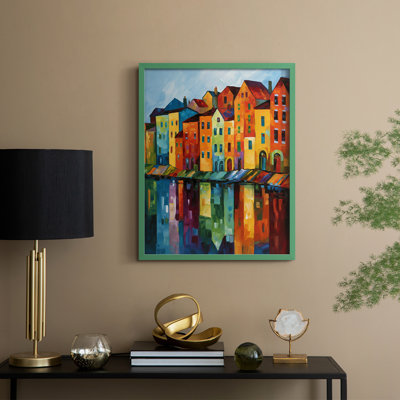 «LANDSCAPES Series CCL XXXV», reproduction encadrée - bois massif