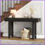 Table basse antique en rotin noir avec 2 tiroirs de rangement - placage en bois naturel pour le salon, assemblage facile-168637331