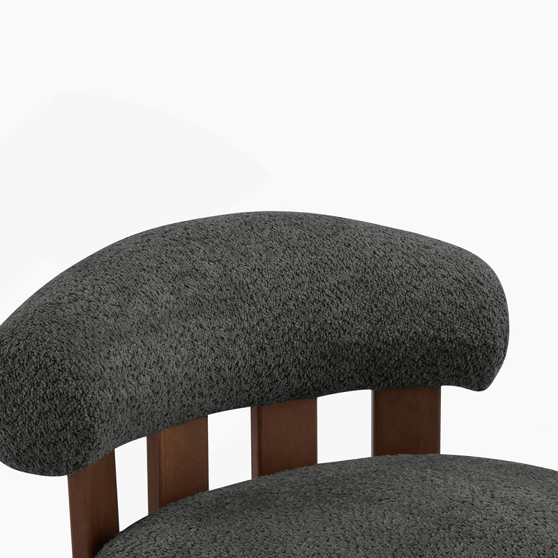 Fauteuil d'appoint Modern Bouble, Gris foncé