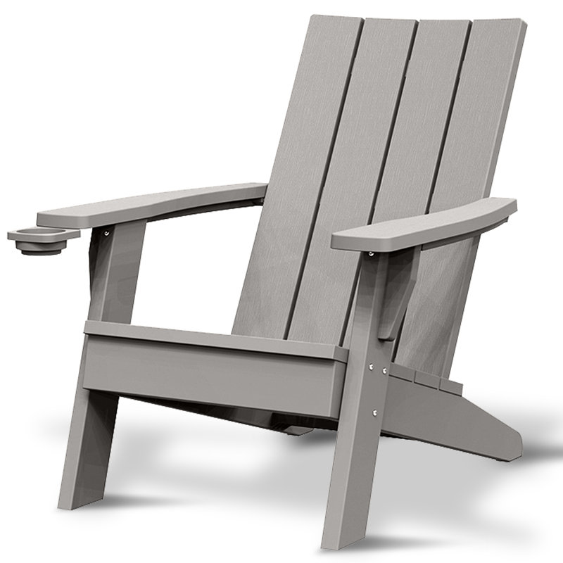 Chaise Adirondack pliante en bois massif Cuffee