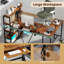 L-Shaped Metal Base Computer Desk-1435076158