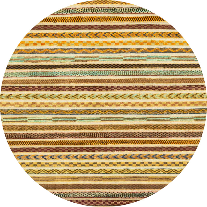 Abstract Indoor Rug, Round 8'