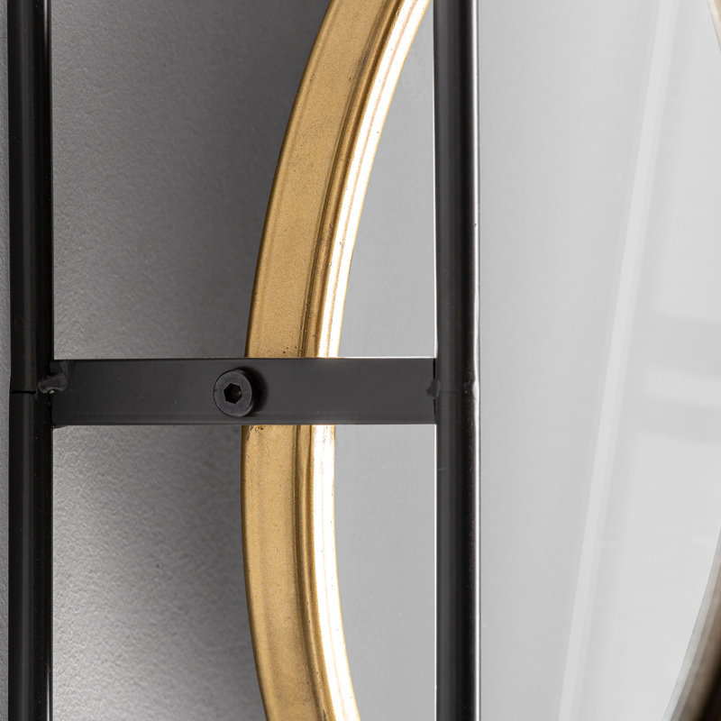 Meribah Metal Round Wall Mirror