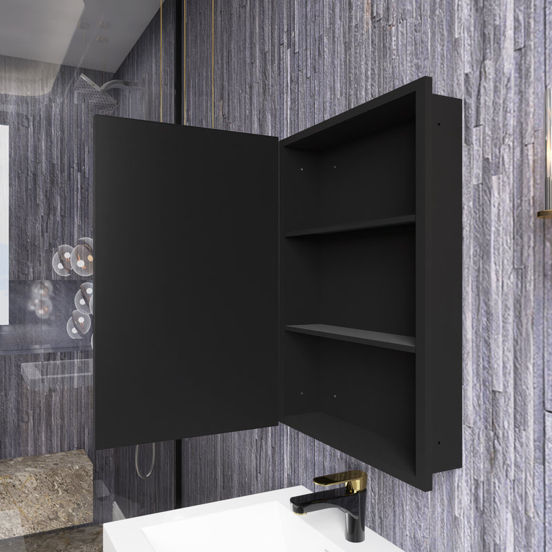 Armoire à pharmacie avec miroir Yiannis, 26 po x 20 po