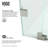 Pirouette 36-42" W x 72" H Pivot Frameless Shower Door with 3/8" Clear Glass-12334256