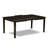 7 Piece Kitchen Table & Chairs Set Consist of a Rectangle Dining Table with Pedestal and 6 Linen Fabric Dining Room Chairs, 42x72 Inch, Cappuccino-52982774
