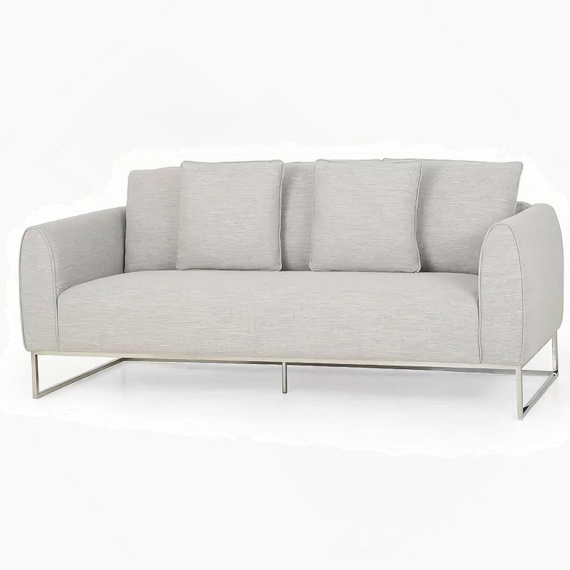 Canapé gris, Grey, H 35,25 po x l 68 po x P 22,5 po, 2
