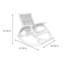 Chaise berçante en rotin