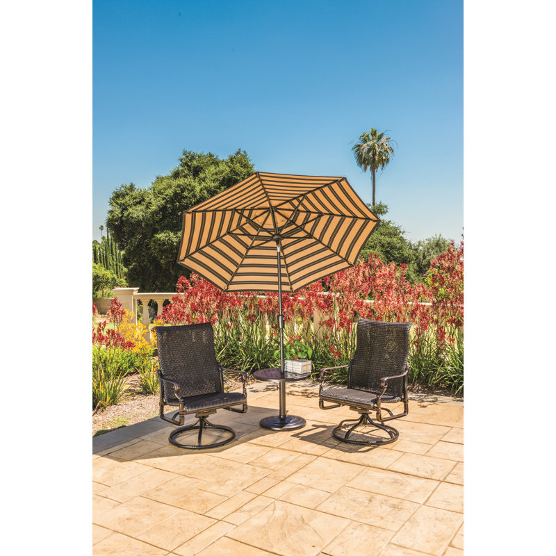 Grand Terrace Woven High Back Swivel Rocking Lounge Chair, Mahogany, Vintage