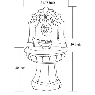 Sardelli Handcrafted Outdoor Sculptural Fountain