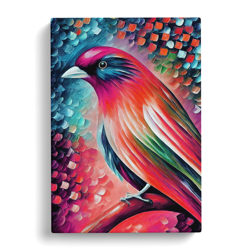 Beautiful Bird No.3 - No Frame Print on Canvas, 50cm H x 35cm W x 3cm D