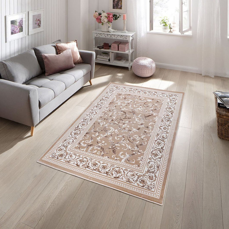 Tapis turque Fresca-BEIGE, Rectangle 5 pi 3 po x 7 pi 2 po