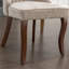 Ensemble de 2 chaises d'appoint rembourrées, velours beige doux, pieds en bois massif, L 25,2 po x l 19,7 po x H 37,5 po