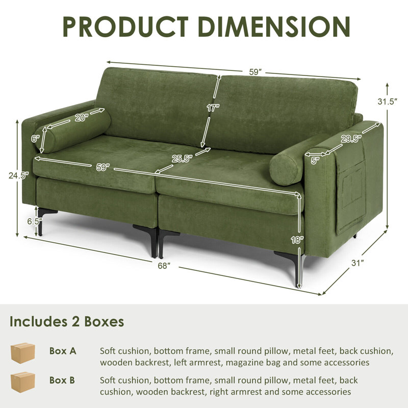 Causeuse modulaire Teutopolis