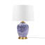 Lampe de table bleue en céramique