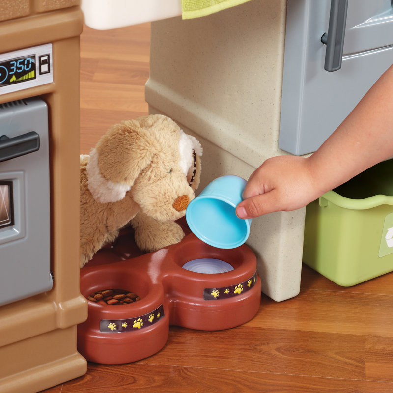 Heart of the Home Beige and Gray Play Kitchen Set