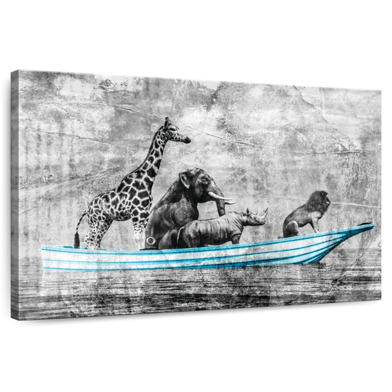Brampt animaux bateau Pop, H 26 po x l 39 po