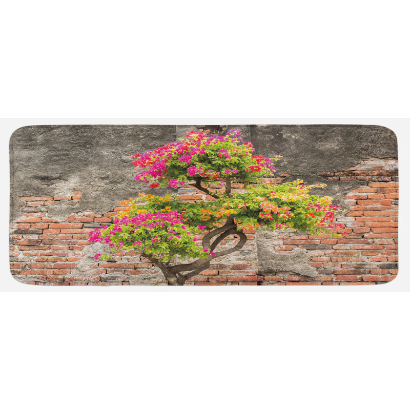 Tapis de cuisine mural brique