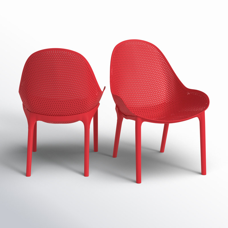 Chaise de patio Farrah, Rouge