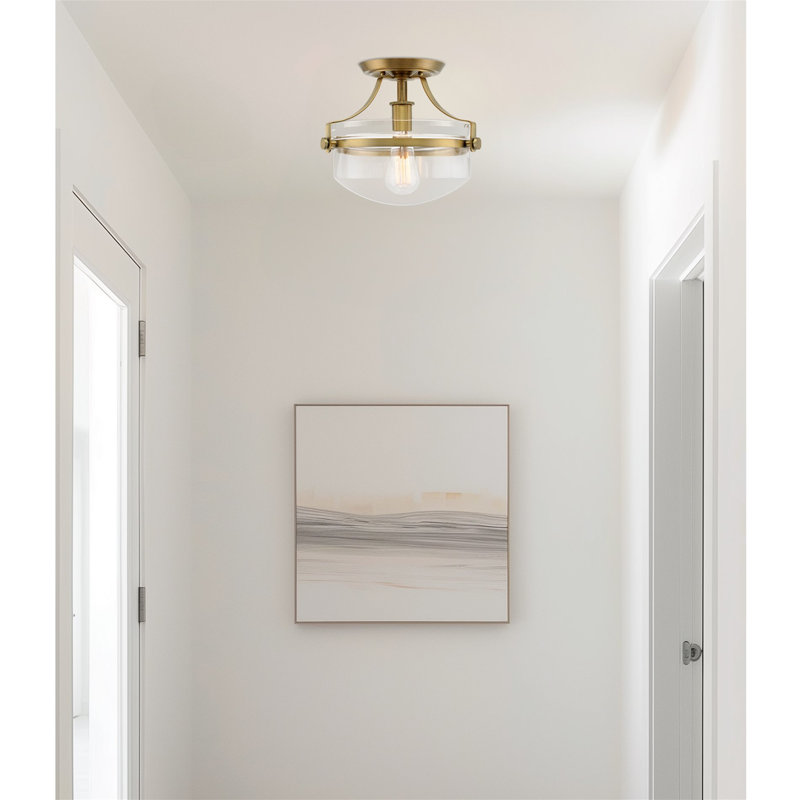 Herbiorn Glass Semi Flush Mount