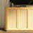 64" Modern Rattan TV Stand With Shelves
