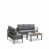 Coussin gris foncé / structure grise