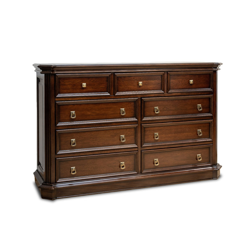 Nut-brown Solid Wood Accent Cabinet