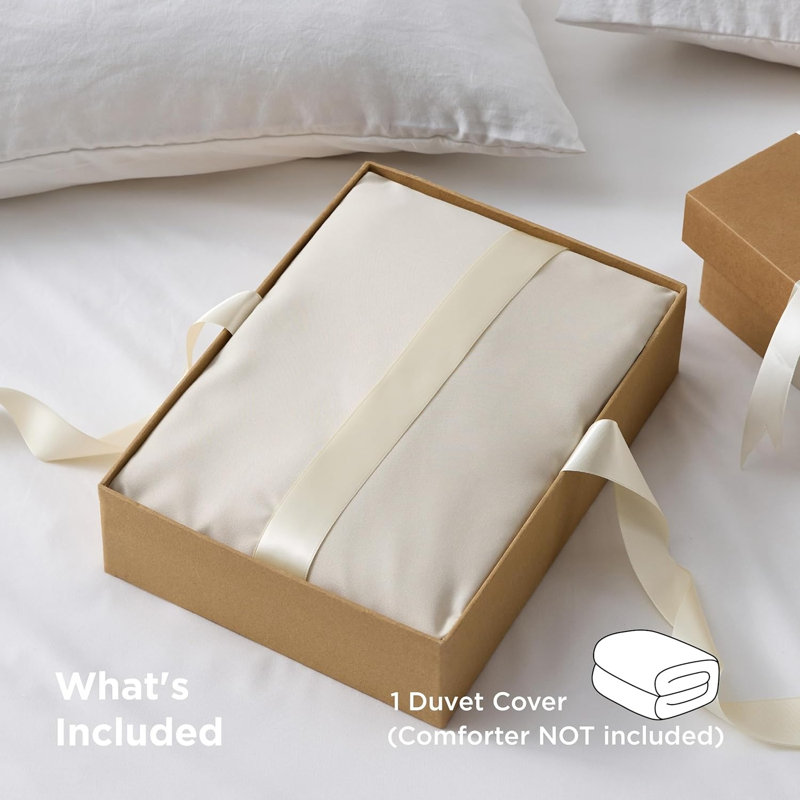 Bedsure Duvet Cover Twin Size— Only Includes 1 Duvet Cover for All Season, Twin Duvet Cover, Linen