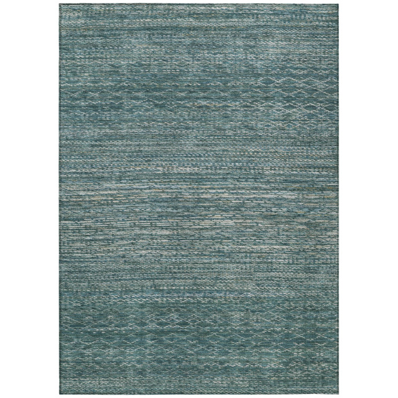 Machine Washable Indoor/Outdoor Amanda ACN2150 Striped Rug, Rectangle 3' x 5'