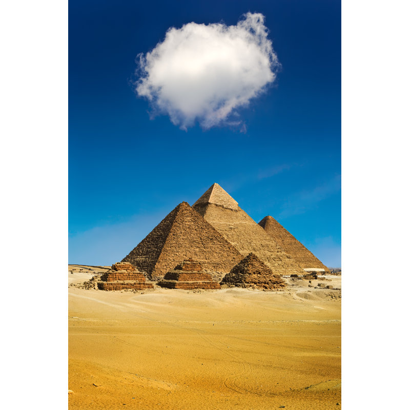 Emmert les pyramides de Gizeh par Witr, H 18 po x l 12 po