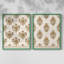 Impression encadrée BlockPrintBloomsI-Premium - prête à être accrochée - aucun clou requis - aucun clou requis-108021657-108021655