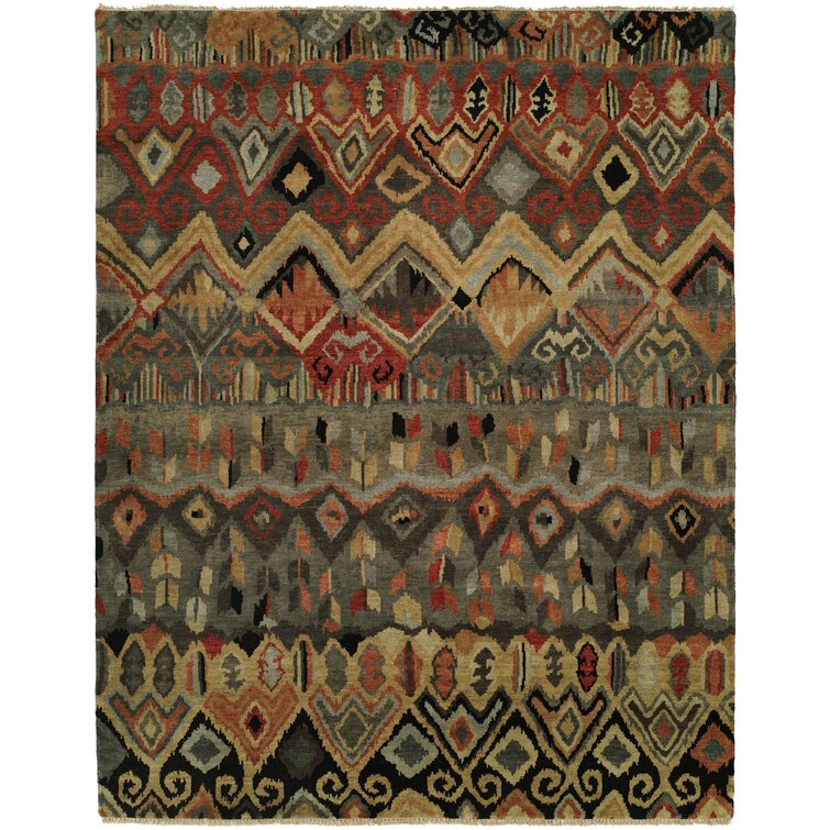 Charlton Home® Melania Hand Tufted Wool Oriental Rug & Reviews