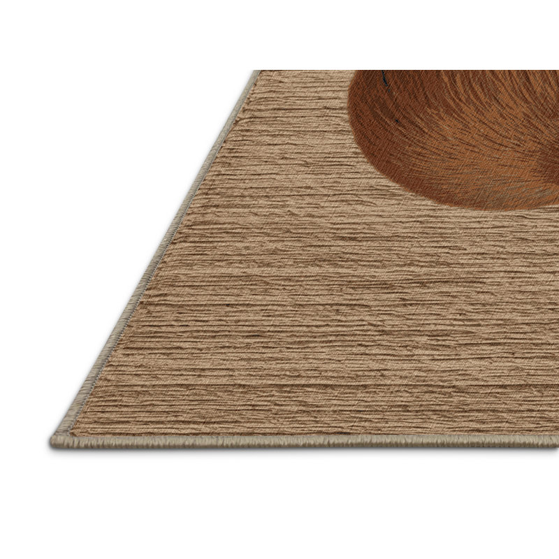  Tapis lavable Capybara, Carré 8 pi