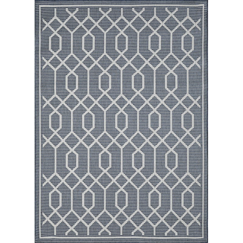 Annie-Jane Geometric Indoor / Outdoor Rug, Rectangle 2' x 3'