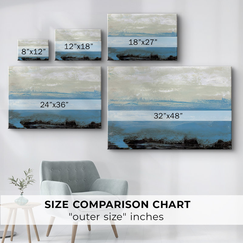 Ponts Cyan III - Cavas enveloppés de galerie, 40 x 60