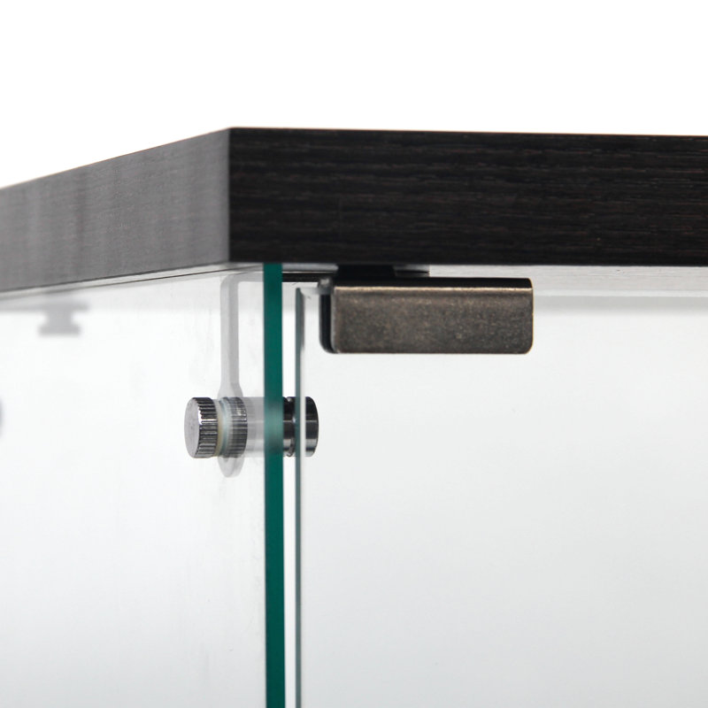 Glass Display Cabinet With Door, 4 Layers, China Cabinet, Glass Display Stand Suitable For Living Room, Kitchen, Bedroom