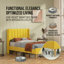 Base de lit tapissier avec tête de lit à oreilles Deeb-609195244-609195246