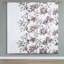 Drap simple édredon - Mauve floral et gris avec taupe-121168163