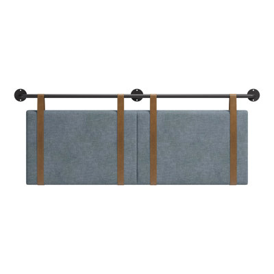 Rosabel Zeva Floating Queen Headboard Gray